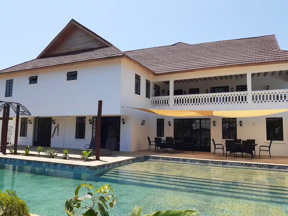 Poolside resort villa
